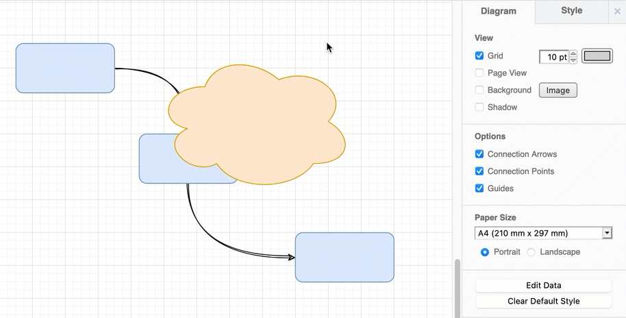 Bring overlapping shapes to the front or send them to the back via the Arrange tab