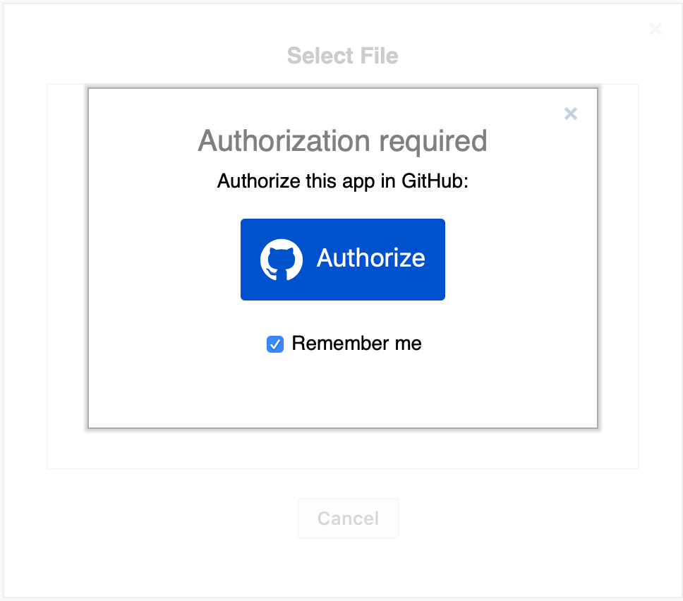 Click on Authorize to allow access to your Github account and repositories