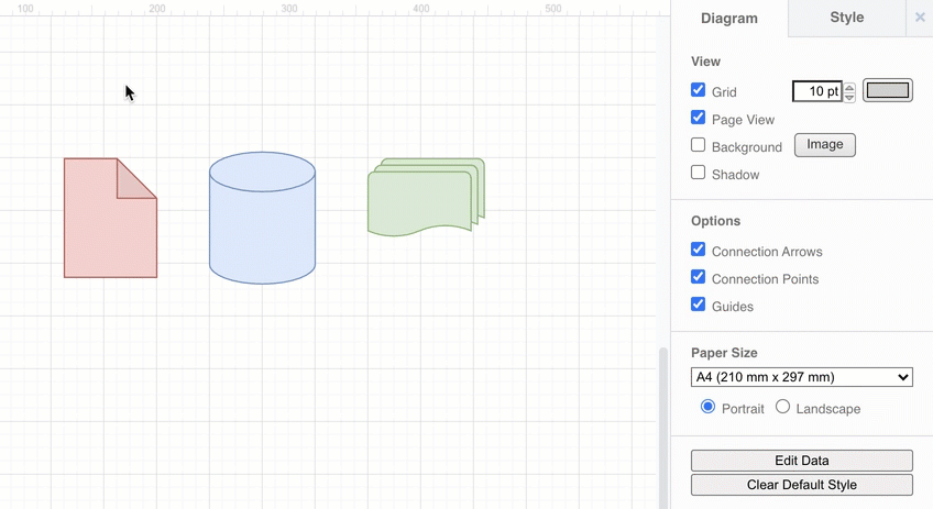 Rotate multiple shapes as a group